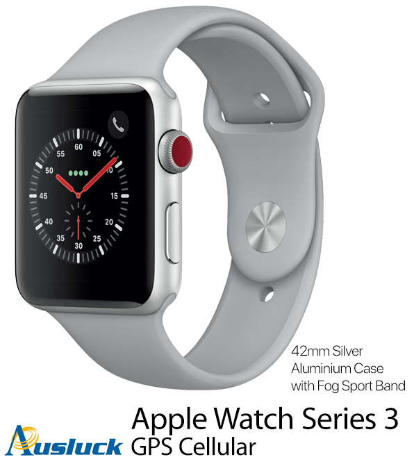 apple watch series 3 silver with fog band