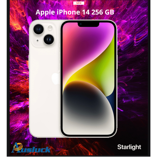 APPLE iPHONE 14 256GB STARLIGHT MPW43ZP/A MODEL  NEW "AUSLUCK"
