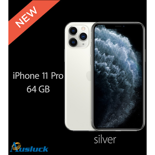 APPLE iPHONE 11 PRO 64GB SILVER UNLOCKED MWC52X/A BRAND NEW  "AUSLUCK"