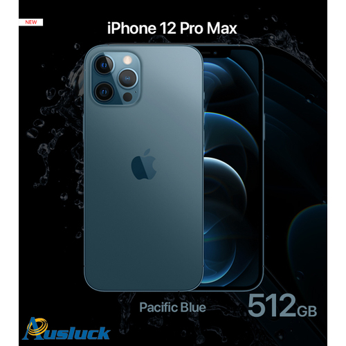 APPLE iPHONE 12 PRO MAX 512GB BLUE MGDL3X/A MODEL A2411 NEW "AUSLUCK"