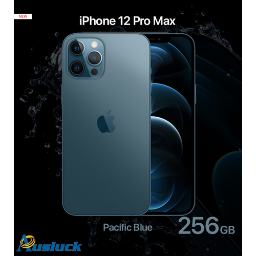 APPLE iPHONE 12 PRO MAX 256GB PACIFIC BLUE MGDF3X/A NEW MODEL A2411 "AUSLUCK"