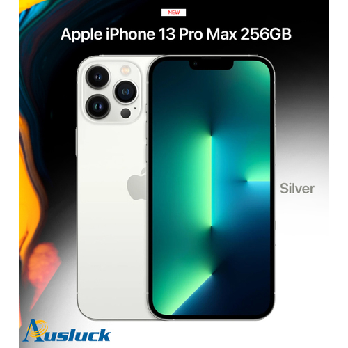 APPLE iPHONE 13 PRO MAX 256GB SILVER MLLC3X/A MODEL NEW 