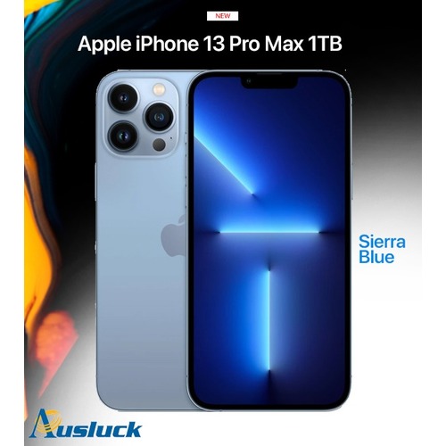 APPLE iPHONE 13 PRO MAX 1TB SIERRA BLUE MLLN3X/A MODEL  NEW "AUSLUCK"