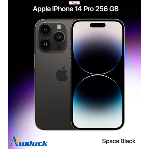 APPLE iPHONE 14 PRO 256GB SPACE BLACK MQ0T3ZP/A MODEL  NEW "AUSLUCK"