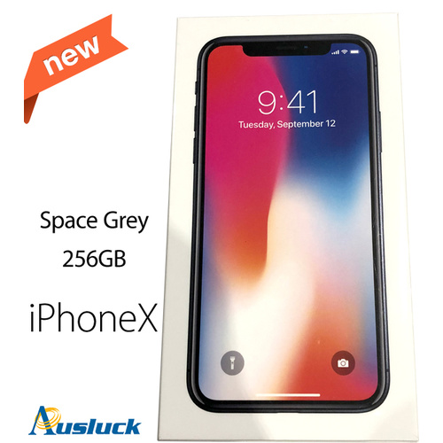 APPLE iPHONE X 256GB SPACE GREY UNLOCKED BRAND NEW MQA82X/A "AUSLUCK"