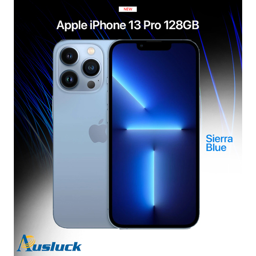 APPLE iPHONE 13 PRO 128GB SIERRA BLUE MLVD3X/A MODEL  NEW "AUSLUCK"