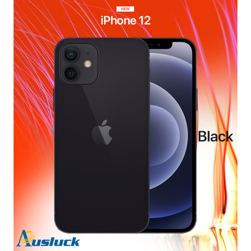 APPLE iPHONE 12 64GB BLACK UNLOCKED BRAND NEW MGJ53X/A "AUSLUCK"