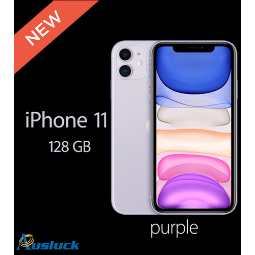 APPLE iPHONE 11 128GB PURPLE UNLOCKED BRAND NEW MWM52X/A  "AUSLUCK"