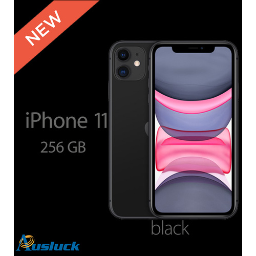 $1,259.10 APPLE iPHONE 11 256GB BLACK UNLOCKED BRAND NEW MWM72X/A  "AUSLUCK"